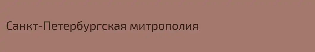 Санкт-Петербургская митрополия